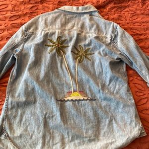 American Eagle Oversized Button Up